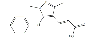 3-[1,3-dimethyl-5-(4-methylphenoxy)-1H-pyrazol-4-yl]prop-2-enoic acid