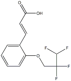 3-[2-(2,2,3,3-tetrafluoropropoxy)phenyl]prop-2-enoic acid Structure