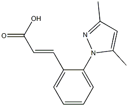 3-[2-(3,5-dimethyl-1H-pyrazol-1-yl)phenyl]prop-2-enoic acid|