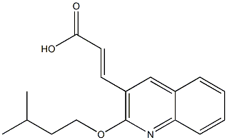 3-[2-(3-methylbutoxy)quinolin-3-yl]prop-2-enoic acid