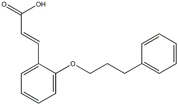 3-[2-(3-phenylpropoxy)phenyl]prop-2-enoic acid Structure