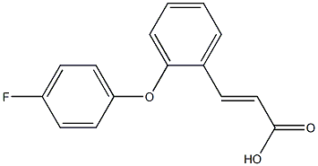 3-[2-(4-fluorophenoxy)phenyl]prop-2-enoic acid Structure