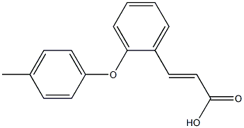 3-[2-(4-methylphenoxy)phenyl]prop-2-enoic acid,,结构式