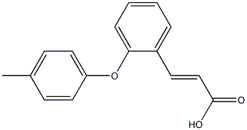 3-[2-(4-methylphenoxy)phenyl]prop-2-enoic acid Structure