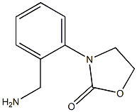 3-[2-(aminomethyl)phenyl]-1,3-oxazolidin-2-one 化学構造式