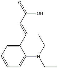 3-[2-(diethylamino)phenyl]prop-2-enoic acid Struktur