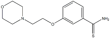 3-[2-(morpholin-4-yl)ethoxy]benzene-1-carbothioamide Structure