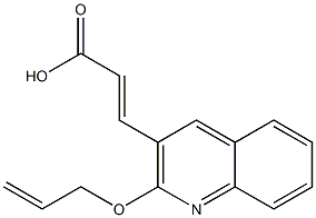 3-[2-(prop-2-en-1-yloxy)quinolin-3-yl]prop-2-enoic acid Structure