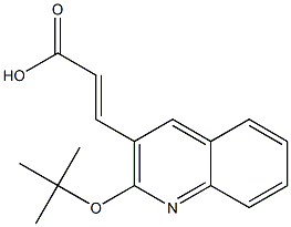 3-[2-(tert-butoxy)quinolin-3-yl]prop-2-enoic acid,,结构式