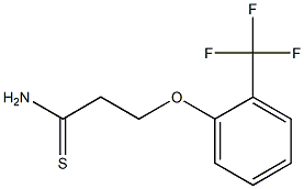 3-[2-(trifluoromethyl)phenoxy]propanethioamide,,结构式