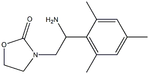 3-[2-amino-2-(2,4,6-trimethylphenyl)ethyl]-1,3-oxazolidin-2-one Structure