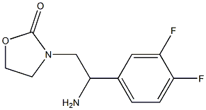 3-[2-amino-2-(3,4-difluorophenyl)ethyl]-1,3-oxazolidin-2-one|