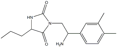 3-[2-amino-2-(3,4-dimethylphenyl)ethyl]-5-propylimidazolidine-2,4-dione