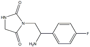 3-[2-amino-2-(4-fluorophenyl)ethyl]imidazolidine-2,4-dione