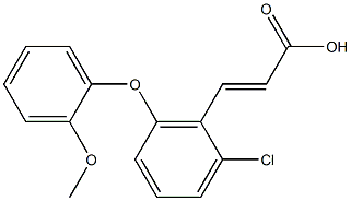 3-[2-chloro-6-(2-methoxyphenoxy)phenyl]prop-2-enoic acid Structure