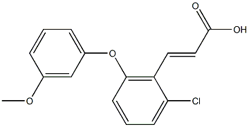 3-[2-chloro-6-(3-methoxyphenoxy)phenyl]prop-2-enoic acid