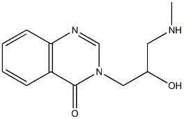 3-[2-hydroxy-3-(methylamino)propyl]-3,4-dihydroquinazolin-4-one,,结构式
