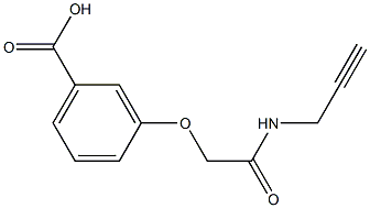 3-[2-oxo-2-(prop-2-ynylamino)ethoxy]benzoic acid,,结构式