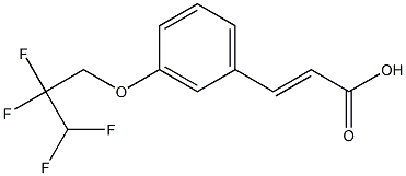 3-[3-(2,2,3,3-tetrafluoropropoxy)phenyl]prop-2-enoic acid Structure