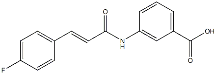 3-[3-(4-fluorophenyl)prop-2-enamido]benzoic acid