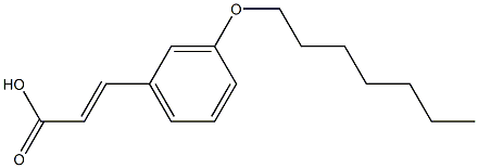 3-[3-(heptyloxy)phenyl]prop-2-enoic acid,,结构式