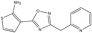 3-[3-(pyridin-2-ylmethyl)-1,2,4-oxadiazol-5-yl]thiophen-2-amine