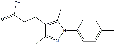 3-[3,5-dimethyl-1-(4-methylphenyl)-1H-pyrazol-4-yl]propanoic acid|