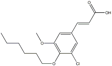  3-[3-chloro-4-(hexyloxy)-5-methoxyphenyl]prop-2-enoic acid