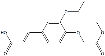 3-[3-ethoxy-4-(2-methoxy-2-oxoethoxy)phenyl]prop-2-enoic acid|