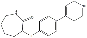 3-[4-(1,2,3,6-tetrahydropyridin-4-yl)phenoxy]azepan-2-one Structure
