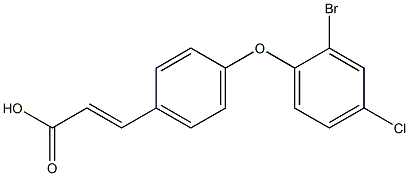  3-[4-(2-bromo-4-chlorophenoxy)phenyl]prop-2-enoic acid