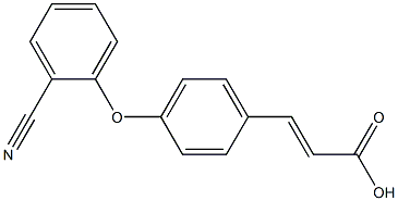 3-[4-(2-cyanophenoxy)phenyl]prop-2-enoic acid