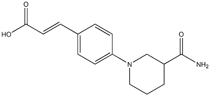 3-[4-(3-carbamoylpiperidin-1-yl)phenyl]prop-2-enoic acid|