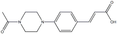 3-[4-(4-acetylpiperazin-1-yl)phenyl]prop-2-enoic acid Structure