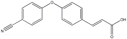  3-[4-(4-cyanophenoxy)phenyl]prop-2-enoic acid