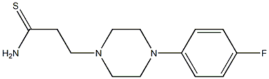 3-[4-(4-fluorophenyl)piperazin-1-yl]propanethioamide Structure