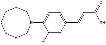 3-[4-(azocan-1-yl)-3-fluorophenyl]prop-2-enoic acid Structure