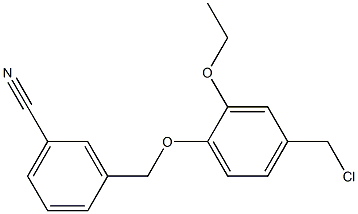 3-[4-(chloromethyl)-2-ethoxyphenoxymethyl]benzonitrile|