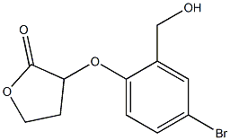 3-[4-bromo-2-(hydroxymethyl)phenoxy]oxolan-2-one Structure