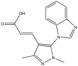 3-[5-(1H-1,3-benzodiazol-1-yl)-1,3-dimethyl-1H-pyrazol-4-yl]prop-2-enoic acid