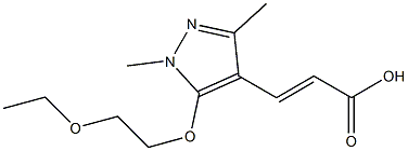 3-[5-(2-ethoxyethoxy)-1,3-dimethyl-1H-pyrazol-4-yl]prop-2-enoic acid