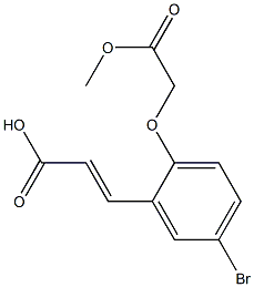 3-[5-bromo-2-(2-methoxy-2-oxoethoxy)phenyl]prop-2-enoic acid|