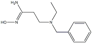 3-[benzyl(ethyl)amino]-N'-hydroxypropanimidamide Structure