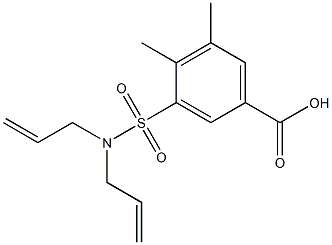 3-[bis(prop-2-en-1-yl)sulfamoyl]-4,5-dimethylbenzoic acid