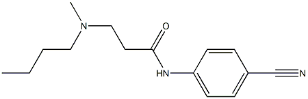 3-[butyl(methyl)amino]-N-(4-cyanophenyl)propanamide,,结构式