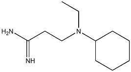 3-[cyclohexyl(ethyl)amino]propanimidamide 化学構造式