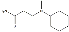 3-[cyclohexyl(methyl)amino]propanethioamide,,结构式