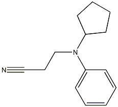 3-[cyclopentyl(phenyl)amino]propanenitrile Struktur