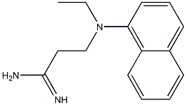 3-[ethyl(1-naphthyl)amino]propanimidamide 结构式