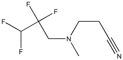 3-[methyl(2,2,3,3-tetrafluoropropyl)amino]propanenitrile 结构式